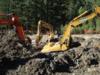 Excavation, drainage, sampling, and transportation of HTRW contaminants